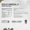 Gold Omega 3 Sport Edition - Pack of 120 Capsules, Quality Omega 3, Immunity Booster Cold-Water Fish Oil Ensuring 65% Content for Optimal Performance Ideal for Athletes