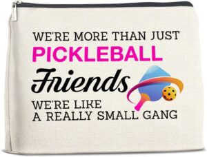 Pickleball Friends Gifts: Makeup Bag for Pickleball Players & Lovers - Cosmetic Bag with Zipper