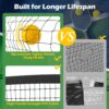 Goplus Portable Pickleball Net, 22FT Regulation Size Pickle Ball Net System with Strong Metal Frame, PE Net, Carry Bag, Ideal for Outdoor Indoor Driveway Backyard