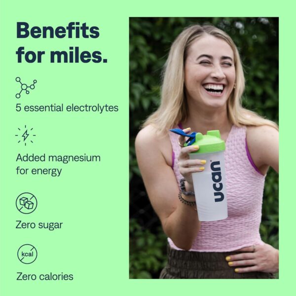 UCAN Hydrate Electrolyte Drink Mix (Watermelon, 12 Stickpacks) Sugar-Free, Keto-Friendly, Vegan, Non-GMO, Gluten-Free Electrolyte Powder with Potassium & Magnesium for Runners & Athletes