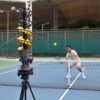 3806PBH Pickleball Machine with Oscillating Base, Adjustable Speed, Auto Swing Launch Port, Battery/AC Powered, Suitable for All Skill Levels