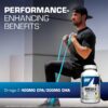 GAT SPORT Omega-3 Fish Oil, High Potency EPA, DHA, Brain, GLP1 Support, 90 Softgels