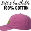 InnoBeta Embroidered Pickleball Cap - Funny Gifts for Women, Lovers, Players - Adjustable Hat Accessory for Birthday, Christmas - Pink