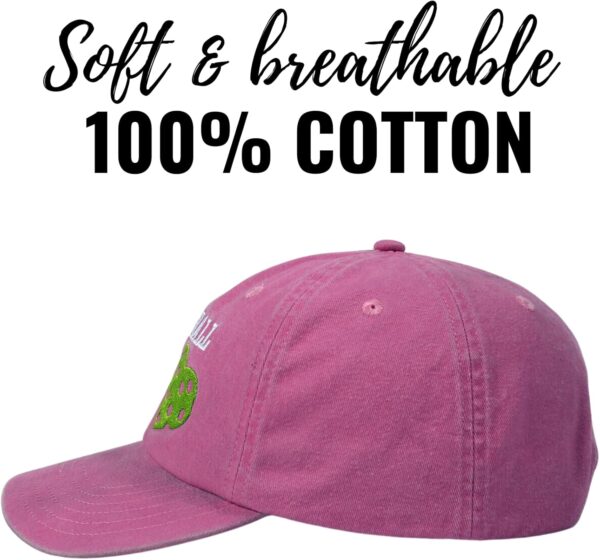 InnoBeta Embroidered Pickleball Cap - Funny Gifts for Women, Lovers, Players - Adjustable Hat Accessory for Birthday, Christmas - Pink