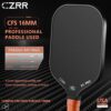 Pickleball Paddle, USA Pickleball Approved, 3K Raw Carbon Fiber Surface (CFS) High Grit & Spin, with 16MM Polypropylene Honeycomb Core, Ideal for Novice and Professional Players