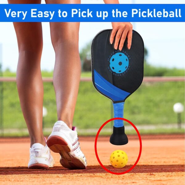 2-Pack Pickleball Balls Pickers, Pickle Balls Retrievers, Suitable for All Standard Pickleball Paddles Handle Grip (No Any Ball Included)