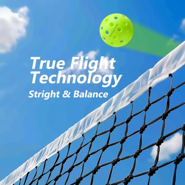 Pickleball Balls, 6 Pack & 12 Pack | 40 Holes, High Visibility & Bounce, Durable for All Paddles & Skill Levels (Neon Green, Orange)