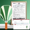 Pickleball Paddles Set of 2 | Pickleball Set of 4 Pickleball Rackets | Graphite & Fiberglass Pickleball Paddles | USAPA Approved | Great Paddle for Beginners and Pros |