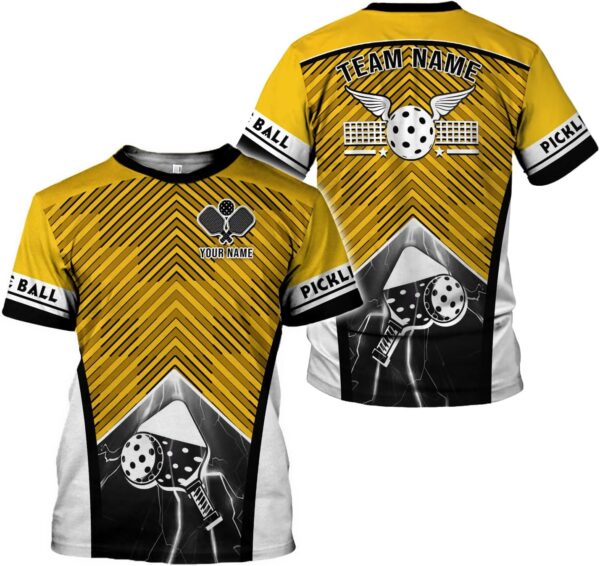 Personalized Pickleball 3D T-Shirt Men Women Gifts Pickleball Jersey Shirt Short Sleeve Tee Sport Fit Clothing Outfits
