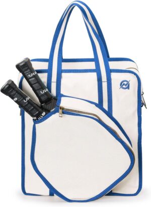 A11N SPORTS Pickleball Bag - Stylish Canvas Tote Bag with Adjustable Strap for Crossbody, Handbag, or Shoulder Bag - Ideal Pickleball Gift for Women and Men