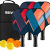 Pickleball Paddles, USAPA Standard Fiberglass Surface Pickleball Paddles Set of 2 or 4 Rackets, Pickleball Set with 4 Pickleball Balls &1 Pickleball Bag, Pickle Ball Paddle Set for Men, Women