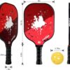 XS XSPAK Pickleball Paddles Sets, USAPA Graphite Face/Carbon Fiber and Polypropylene Honeycomb Core, Anti-Slip Sweat-Absorbing Soft Cushion Grip, Pickleball Set of 2 with 2-4 Balls and 1 Bag/Backpack