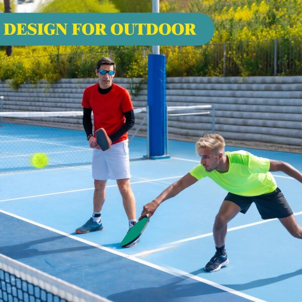 50 Pack Outdoor Pickleball Balls Premium High Elasticity 40-Hole Pickleballs with Mesh Bag for Beginners, Advanced Players, Balanced, High Bounce True Flight, Tournament Play, Family Fun