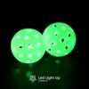 Reebok - LED Pickleball Set for 2, Includes 2 Fiberglass Paddles with 5" Cushion Grip and 2 Light-Up Balls, Perfect for Night Play (Red)
