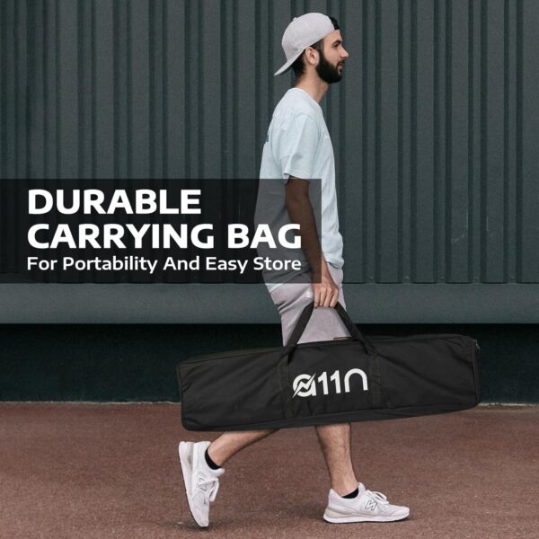 A11N SPORTS Portable Pickleball Net System, Regulation Size with Metal Frame and PE Net, Includes Carrying Bag