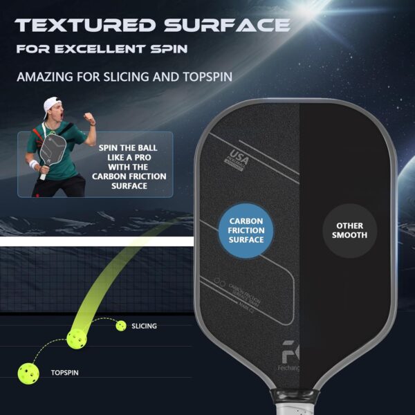 Pickleball Paddles T700 Carbon Fiber Pickleball Paddles Set of 1 and 2 16mm Pickle Ball Rackets 1 and 2 Pack