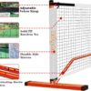 Pickleball Net Set for Driveway, 22FT Regulation Size Pickleball Net with Paddles Set of 4, Outdoor Pickleballs and Carry Bag for Driveway, Weather Resistance Strong Steel Frame