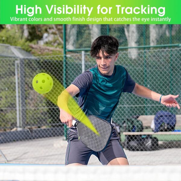 Avesfer 6/12/20/40 Pack Mini Pickleballs (Diameter 42mm) Soft Eva Anti-Crack Hollow Quiet Training Pickle Balls Great for Pickleball Drills Green