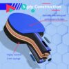 Senston Ping Pong Paddles Table Tennis Paddle for Entertainment or Competition - Ping Pong Paddle Set with Advanced Speed, Control