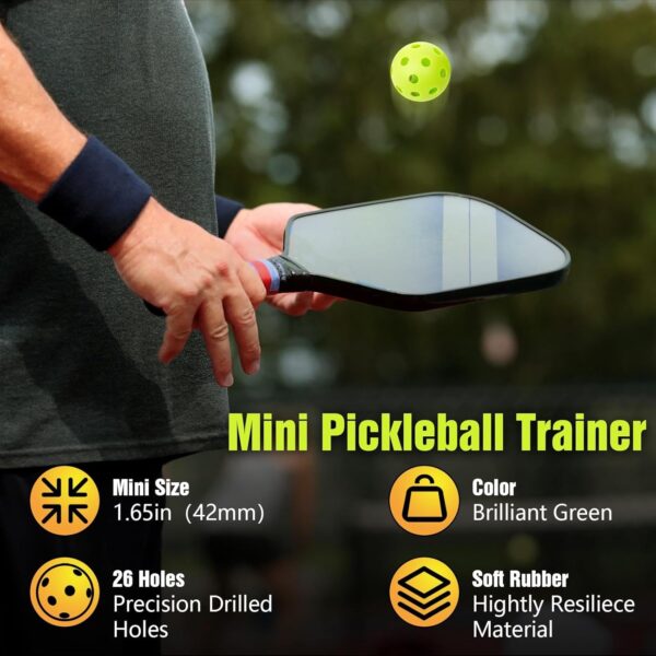 Mini Pickleball Training Balls - Warm Up Pickleball Drills, Enhance Reaction Time & Hand-Eye Coordination | Ideal Gift for All Ages and Skill Level