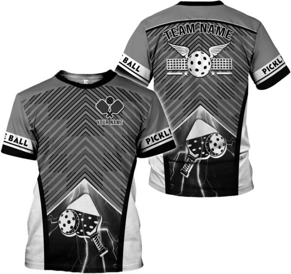 Personalized Pickleball 3D T-Shirt Men Women Gifts Pickleball Jersey Shirt Short Sleeve Tee Sport Fit Clothing Outfits