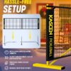 KASCEN Pickleball Net - Pickleball Net for Driveway, 22FT USAPA Portable Pickleball Set with Net, Pickle Ball Net with 4 Pickleballs & Carry Bag, Pickle Ball Net for Outdoor Indoor Court Backyard