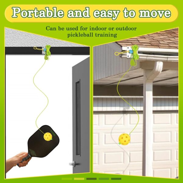 Pickleball Trainer, Pickleball Rebounder for Pickleball Training and Practice, Enhance Reaction Time & Hand-Eye Coordination, Easy Installation