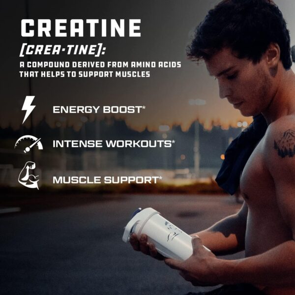 Cutler Nutrition Pure Creatine Monohydrate - 5g Per Serving 50 Servings - Premium Muscle Builder Enhances Strength Performance & Recovery - Unflavored for Easy Mixing
