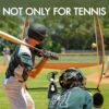 MR 7'x6' Freestanding Multi-Sport Training Return Net - Compatible with Tennis, Pickleball, Softball, Baseball & Toss Machine