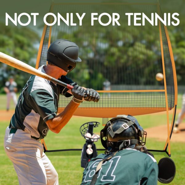 MR 7'x6' Freestanding Multi-Sport Training Return Net - Compatible with Tennis, Pickleball, Softball, Baseball & Toss Machine