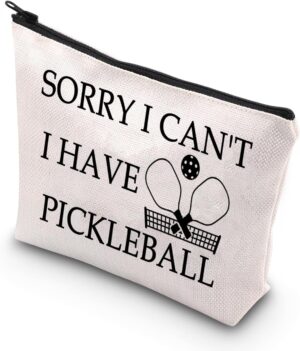 BDPWSS Pickleball Makeup Bag Pickleball Lover Gift Pickleball Player Gift Sorry i Can't i Have Pickleball Zipper Pouch For Pickleball Fans Gift (Have pickleball)