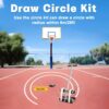 SOKO Playing Field Line Striping Machines, with Drawing Circle Kit Basketball Court Marking Kit, Adjustable Parking Lot Striping Machine Lane Marking Applicator for Concrete, Asphalt, Road Warning