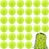 50 Pack Outdoor Pickleball Balls Premium High Elasticity 40-Hole Pickleballs with Mesh Bag for Beginners, Advanced Players, Balanced, High Bounce True Flight, Tournament Play, Family Fun