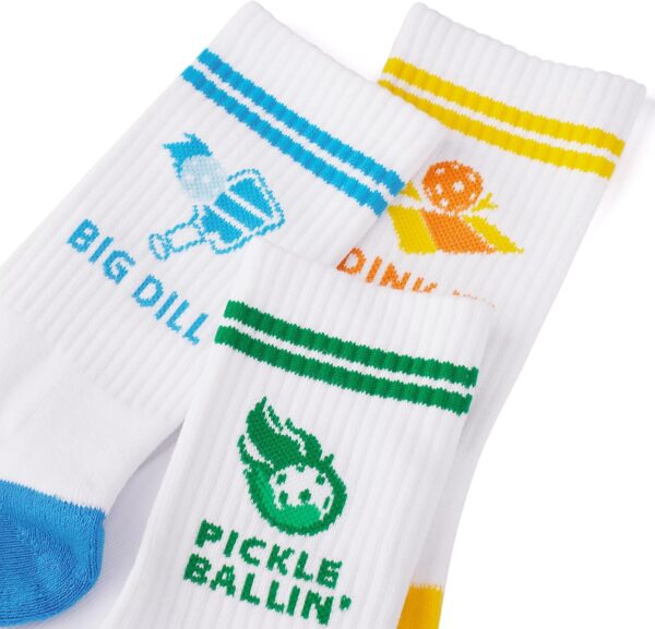 Newluck Pickleball Socks Sport,Running,Calf,Compression,Apparel,Performance Cushione,Breathable,Crew Sock for Men Women(3Pairs)