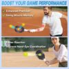 Mini Pickleball Balls 50-Pack with 5 Bright Colors - Soft Quiet Pickleball Balls for Improve Accuracy, Paddle Control & Reflex Skills - Essential Pickleball Training Tools for All Players