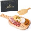 Pickleball Gifts for Women Men - Pickleball Charcuterie Boards with Handle & Box, Large Cheeseboard Wood Kitchen Decorations, 17 Inch