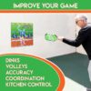 IT'S A SKIN Dink Train Pad for Pickleball Practice - Wall Rebounder Training Aid - Volley Pad for Pickle Ball - Forehands, Backhands, Dinks, Volleys - Transform Wall into Pickleball Training Court