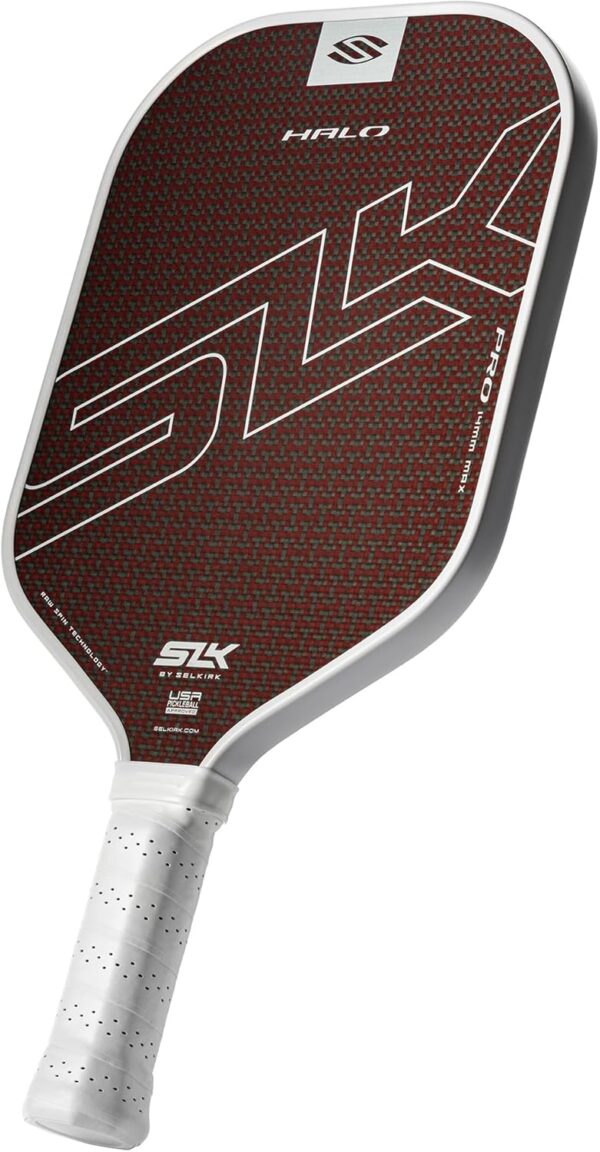 Selkirk Sport SLK Halo Raw Carbon Fiber Pickleball Paddle | Designed in The USA | Choose from The T700 Raw Carbon Fiber Power, The 18k Ultraweave Control, or The Kevlar Linkweave Thermoformed Pro