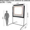 Portable Pickleball with Net - The Racket Game Combining Pickleball, Badminton, and Tennis, Competitive Outdoor & Indoor Game, Ideal for Backyard, Indoor & Outdoor Fun for Adults and Family