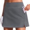 PINSPARK 16" Golf Skorts for Woman High Waisted Tennis Skirts with Pockets Shorts Pickleball Running Athletic Skort Summer