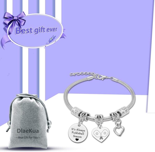 Pickleball Gifts for Women Stainless Steel Bracelets Pickleball Lover Gifts Pickleball Coach Gift Christmas Birthday Gifts for Pickleball Players Pickle Ball Gifts Funny Friendship Gifts for Women