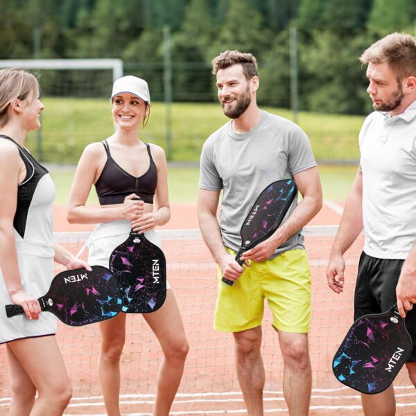 Pickleball Paddles, USAPA Approved Fiberglass Surface Pickleball Set with Pickleball Rackets, Pickleball Paddles Set ​for Men Women