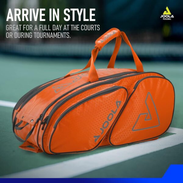 JOOLA Tour Elite Pickleball Bag - Backpack & Duffle Bag for Pickleball Paddles & Accessories - Holds 4+ Paddles - Includes Fence Hook - Choose from Multiple Colors.