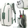 Multi-Use Beach Tennis Bag For Sport Convertible Padel Backpack With Shoe Compartment, Laptop Sleeve,Fence Hook,Ball Sleeve