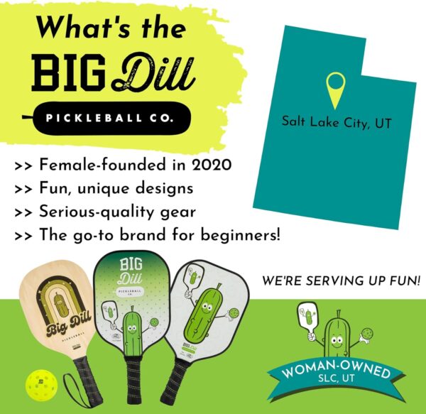 Big Dill Pickleball Backpack | Large Pickleball Bag with Shoe Compartment for 8+ Paddles & Accessories, Insulated Pocket