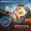 Pickleball Paddles Set of 2, Funny Pickleball Set, Fiberglass Pickleball Paddles, Lightweight Pickle Ball Rackets 2 Pack, 16mm Honeycomb Core, 4 Indoor & Outdoor Pickleballs with Bag