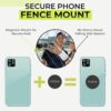 Tennis & Pickleball Fence Phone Mount - Gift Idea for Men and Women - Training Accessories for Boys and Girls - Record Stream and Relive Your Tennis Matches