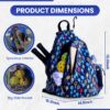 Pickleball Bag for Men & Women Pickleball Backpack - Adjustable Sling Bag/Crossbody with Fence Hook