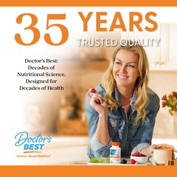 Doctors Best Nattokinase, 2000 Fus, Supports Cardiovascular Health, Non-GMO, Vegan 90 Veggie Caps