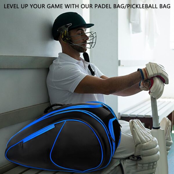 Goloni Pickleball Bag Padel Racket Backpack Large Capacity for Men Women Separate Waterproof Shoes Compartment Pickleball Accessories - Include Fence Hook & Thermal Insulated Pockets